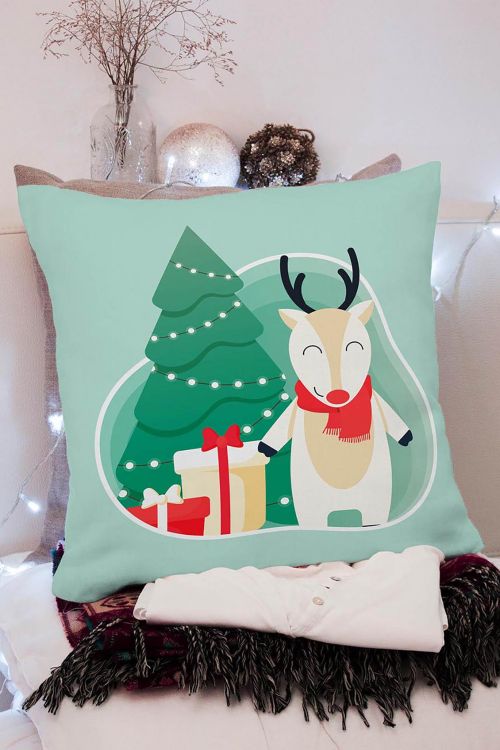 Poduszka Reeindeer Pastel Christmas