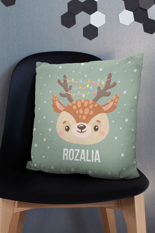 Poduszka z Reniferem PERSONALIZACJA