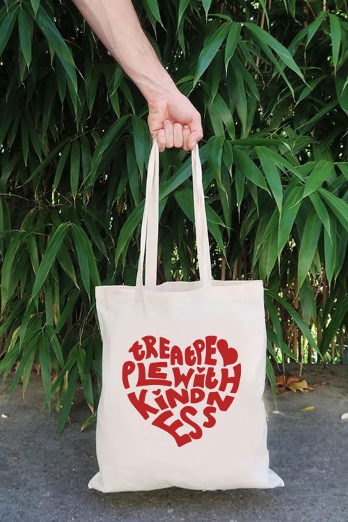 Torba eko Treat People With Kindness Heart