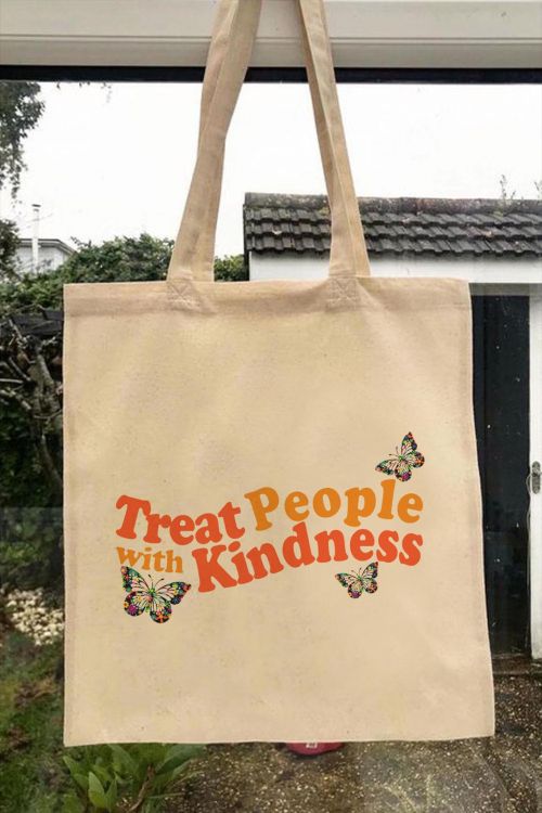 Torba eko Treat People With Kindness Butterfly