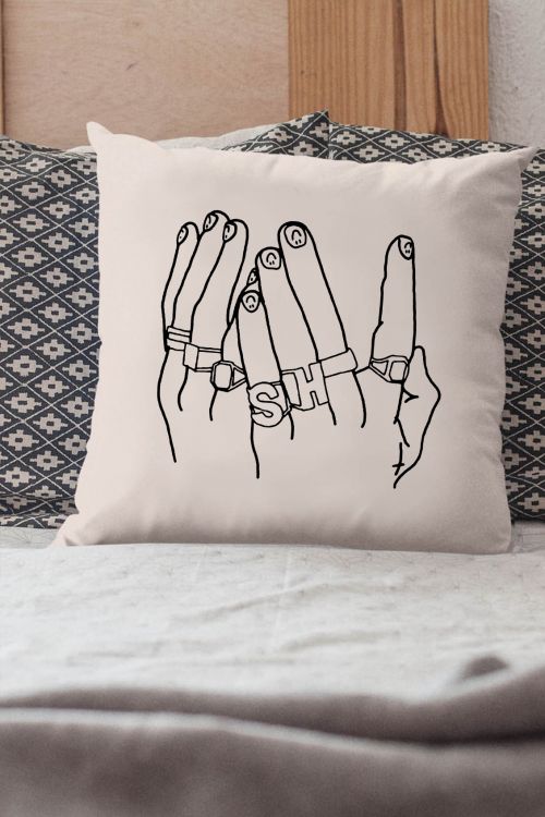 Poduszka Bawełniana Canvas Harry Hands