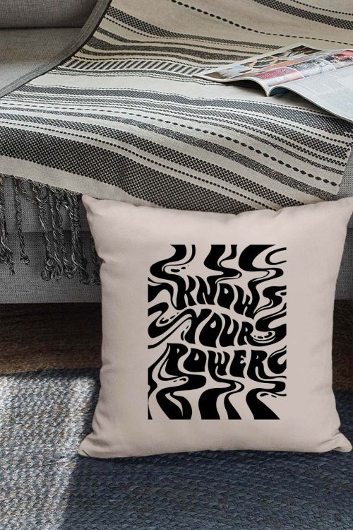 Poduszka Bawełniana Canvas Know Your Power
