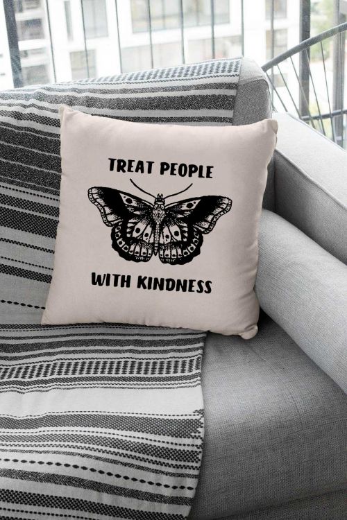 Poduszka Bawełniana Canvas TPWK Butterfly