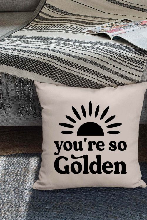 Poduszka Bawełniana Canvas You are so golden