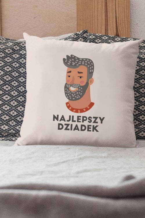 Poduszka Bawełniana Canvas Najlepszy Dziadek