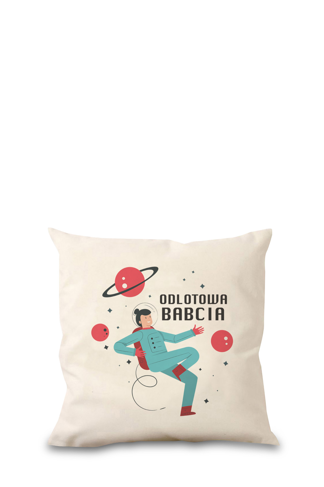 Poduszka Bawełniana Canvas Odlotowa Babcia