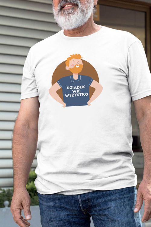 T-shirt oversize Dziadek Wie Wszystko