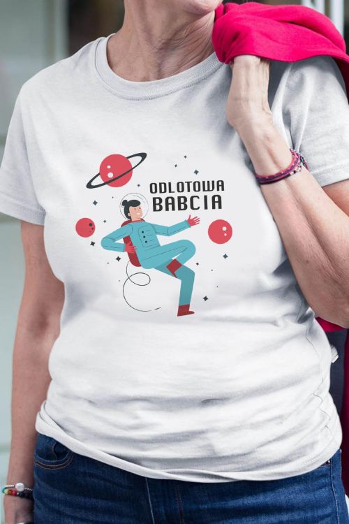 T-shirt oversize Odlotowa Babcia