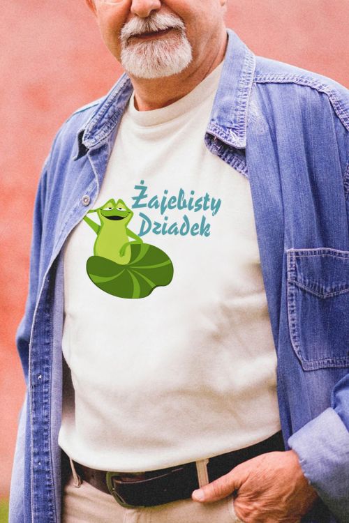 T-shirt oversize Żajebisty Dziadek