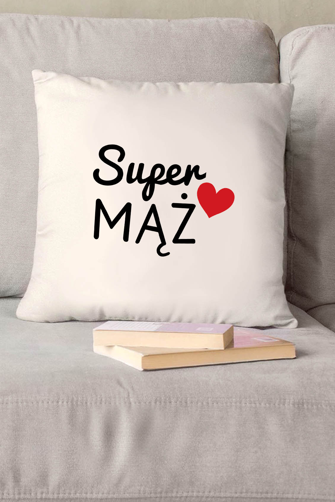Poduszka Bawełniana Canvas Super Mąż
