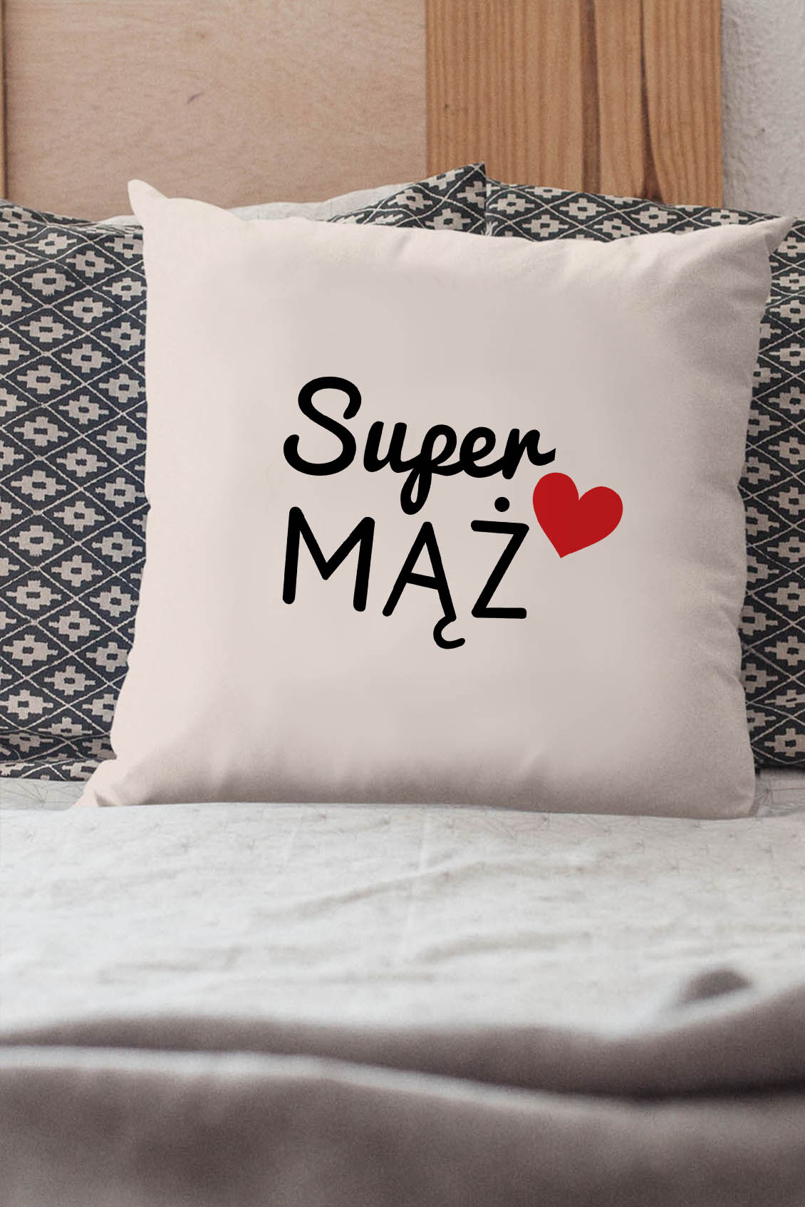 Poduszka Bawełniana Canvas Super Mąż