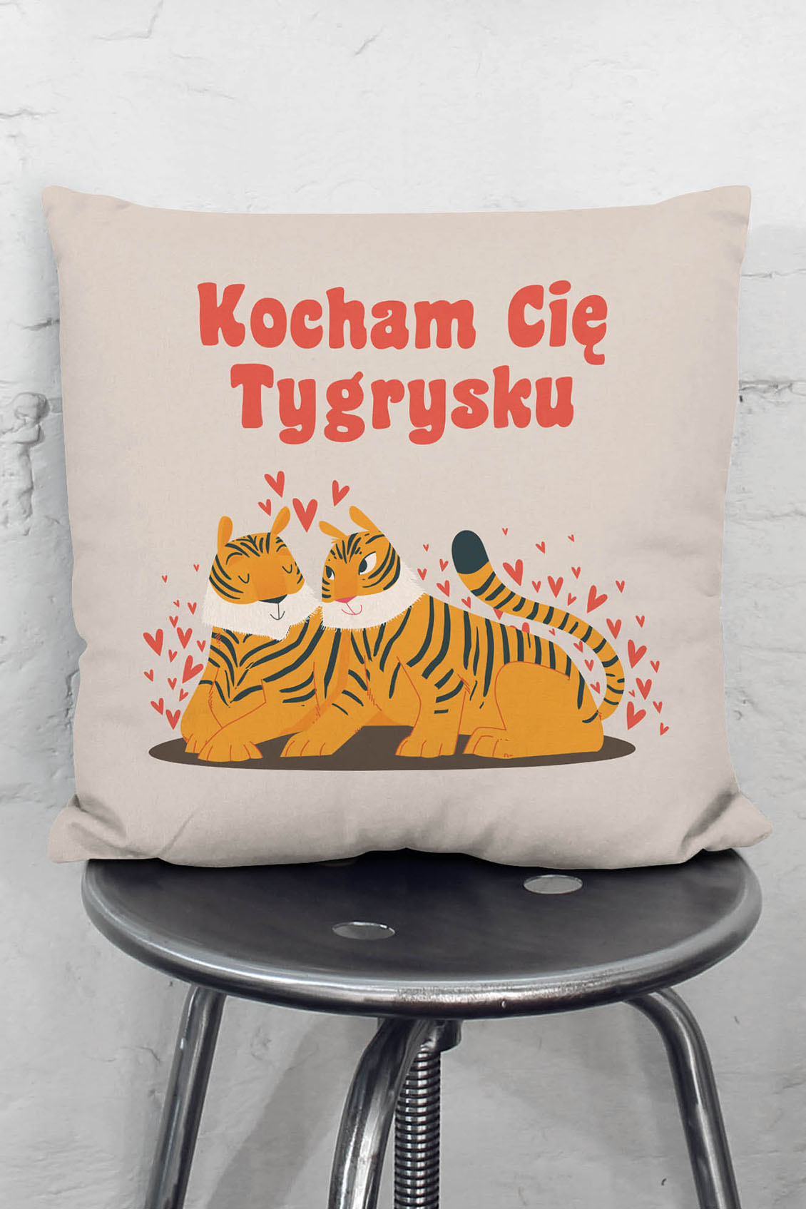 Poduszka Kocham Cię Tygrysku