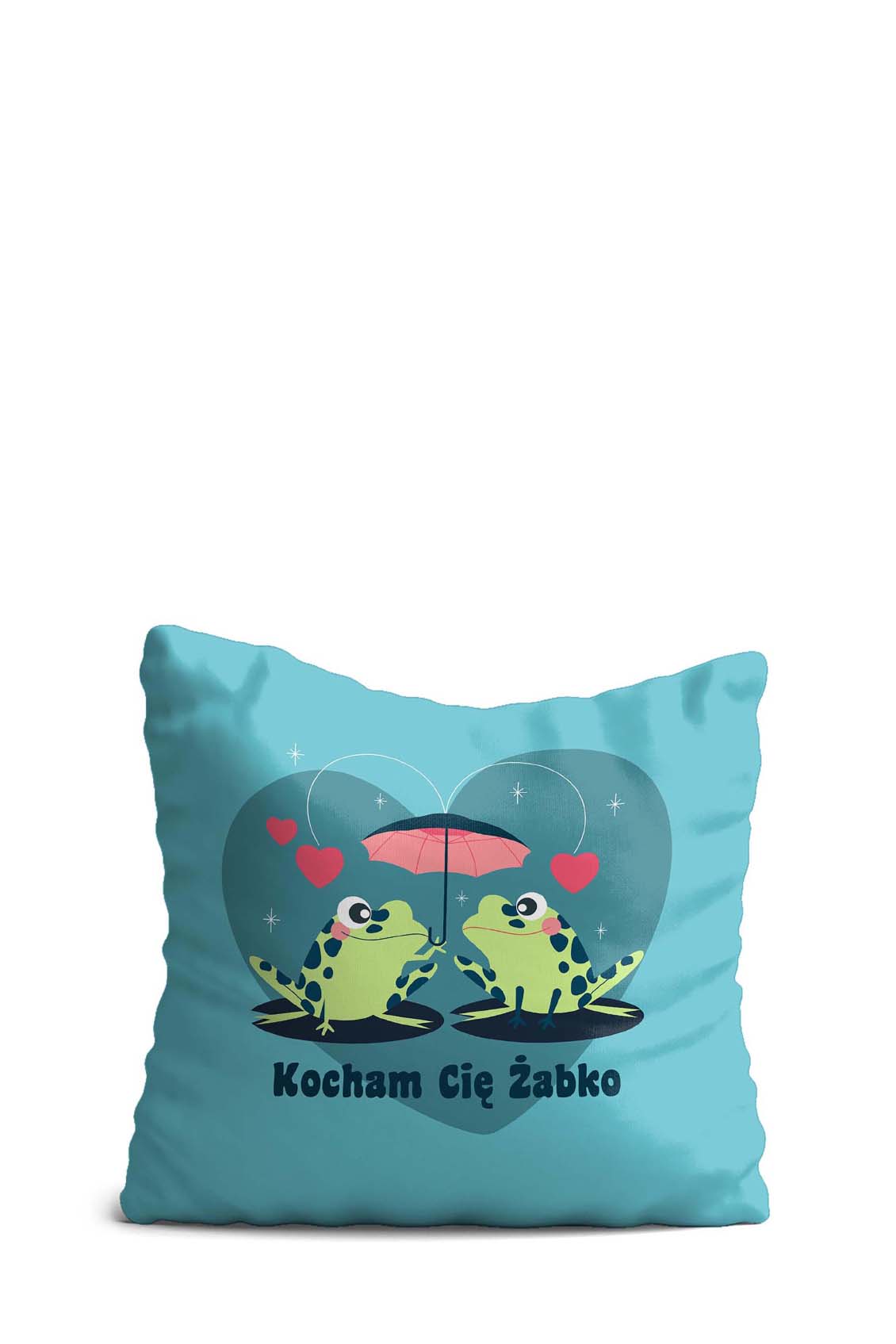 Poduszka Kocham Cię Żabko