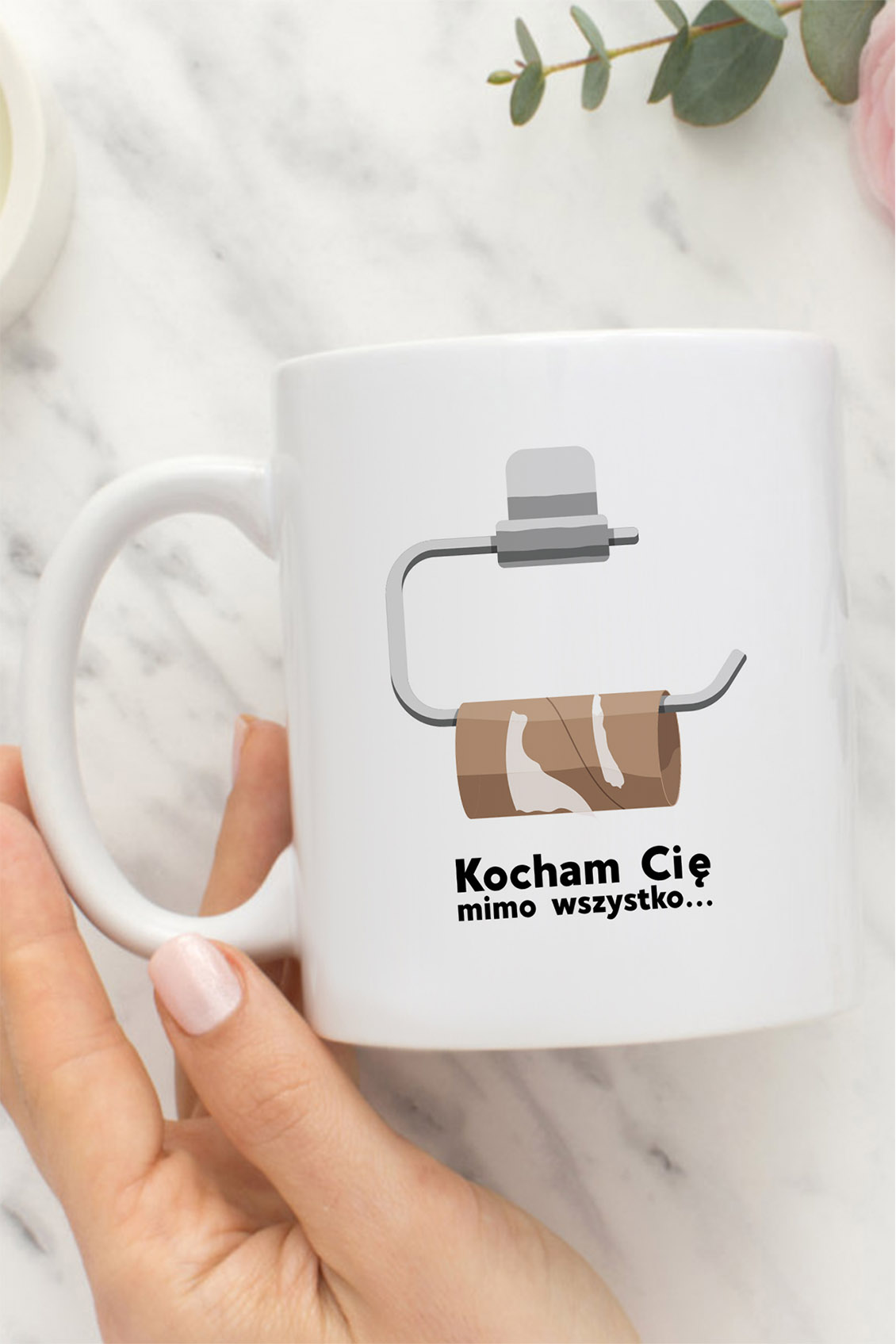 Kubek Ceramiczny Kocham Cię mimo wszystko Papier