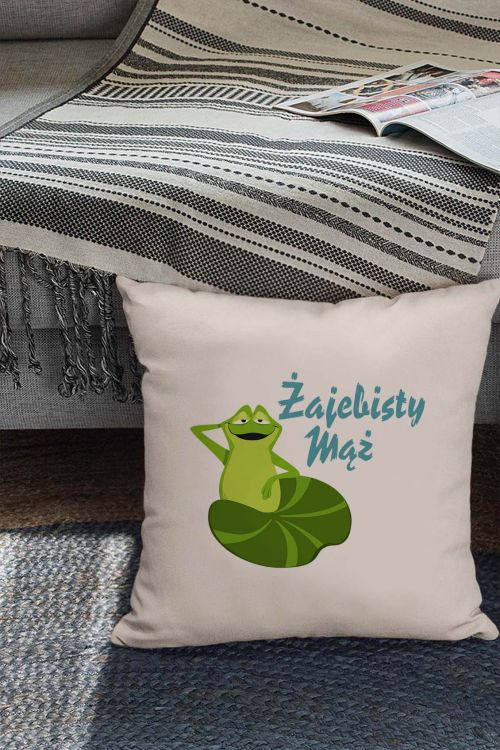 Poduszka Bawełniana Żajebisty Mąż