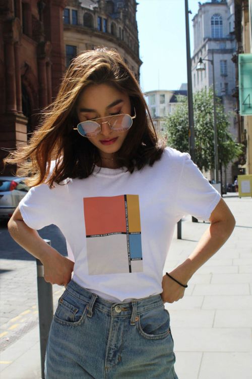 T-shirt oversize Bauhaus Yellow Cube