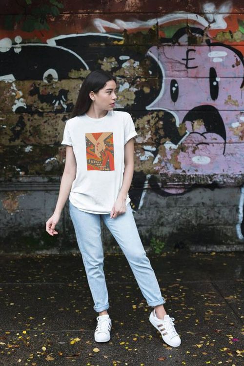 T-shirt oversize I Wanna Hold Your Hand