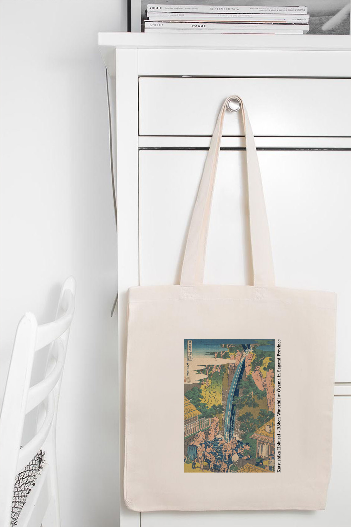 Torba Bawełniana Katsushika Hokusai Roben Waterfal