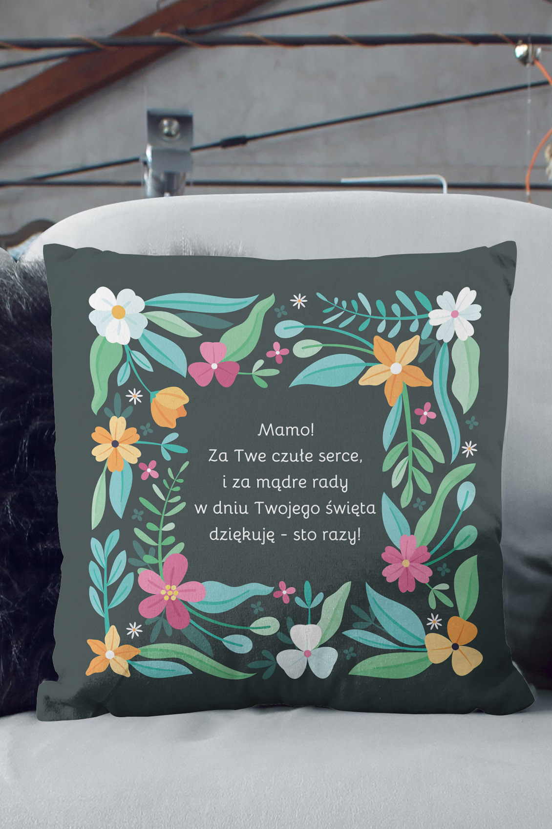 Poduszka Mamo Dziękuję Sto Razy 