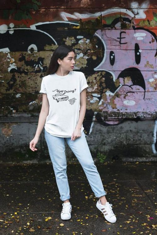 T-shirt oversize Keep Driving