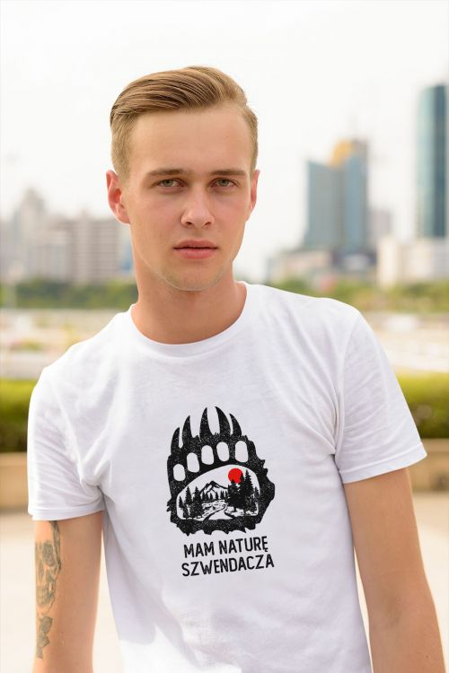 T-shirt oversize Mam naturę szwendacza