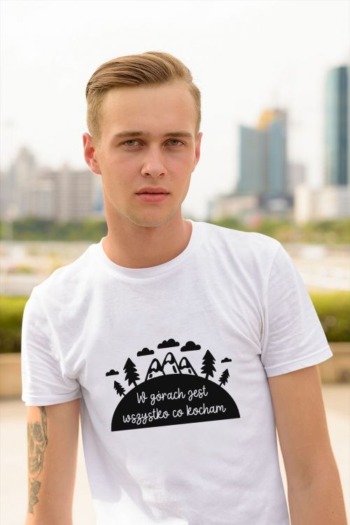 T-shirt oversize W górach jest wszystko co kocham