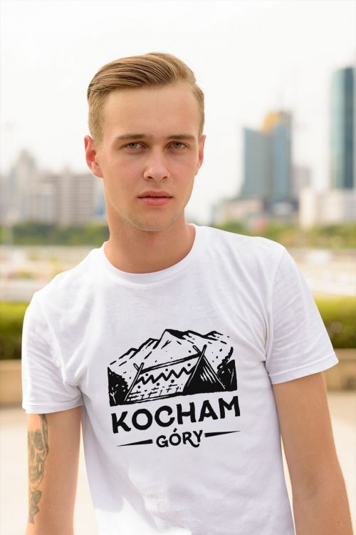 T-shirt oversize Kocham Góry