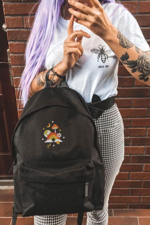 Plecak Simple Smile Face Flower