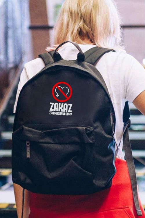 Plecak Simple Zakaz zawracania Dupy