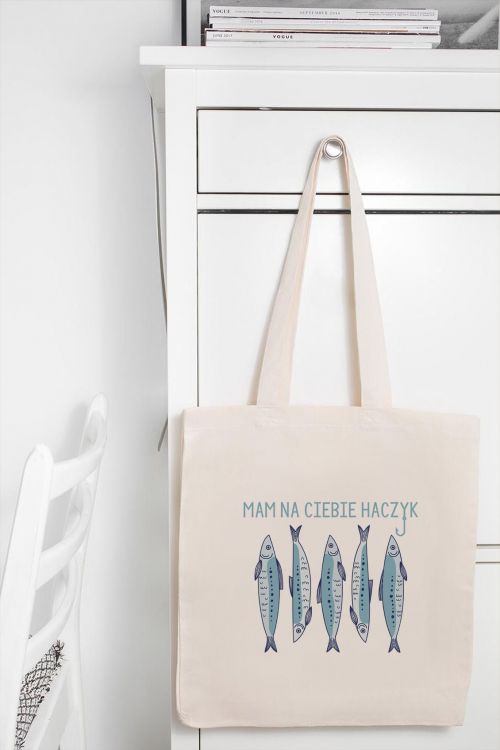 Torba Bawełniana Mam na Ciebie Haczyk