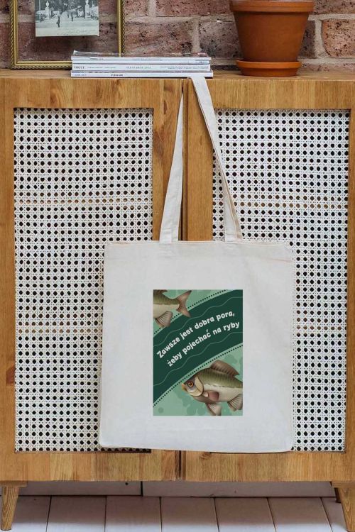 Torba Bawełniana Zawsze jest dobra pora na ryby