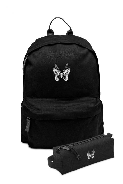 Zestaw Plecak Simple i piórnik Fire Butterfly