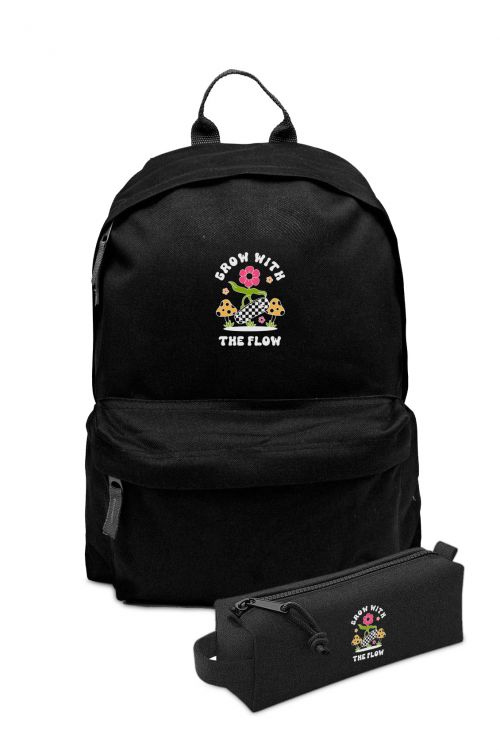 Zestaw Plecak Simple i piórnik Grow with the Flow