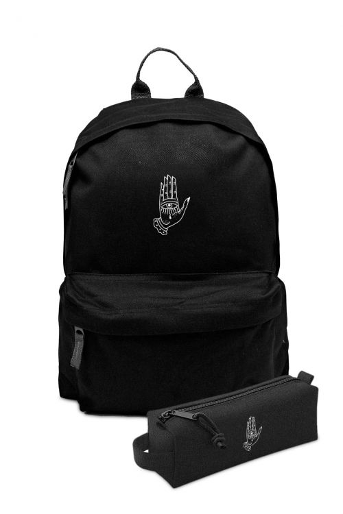 Zestaw Plecak Simple i piórnik Stop right there Hand