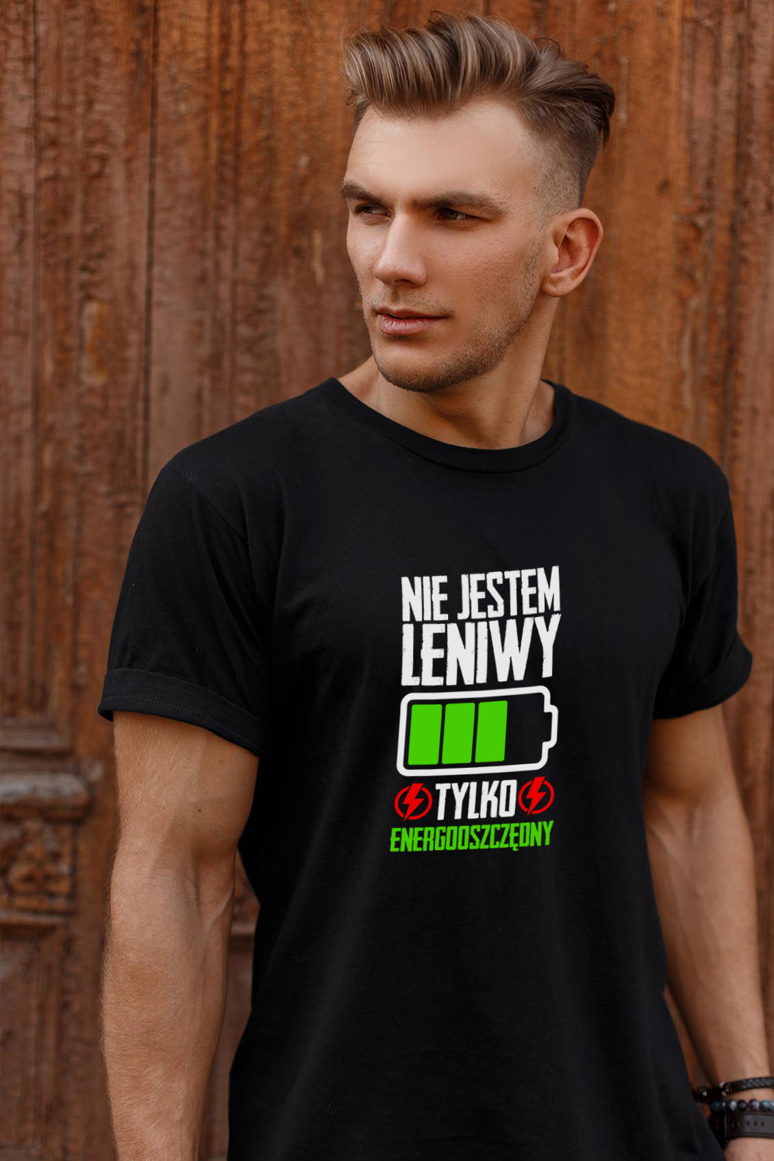 T-shirt oversize Energooszczędny