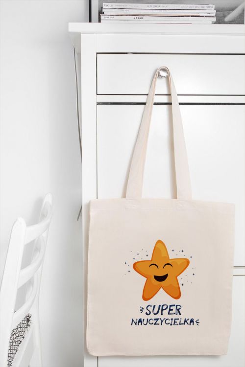 Torba Bawełniana Gwiazda Super Nauczycielka