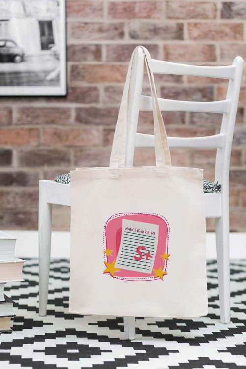 Torba Bawełniana Nauczycielka na 5