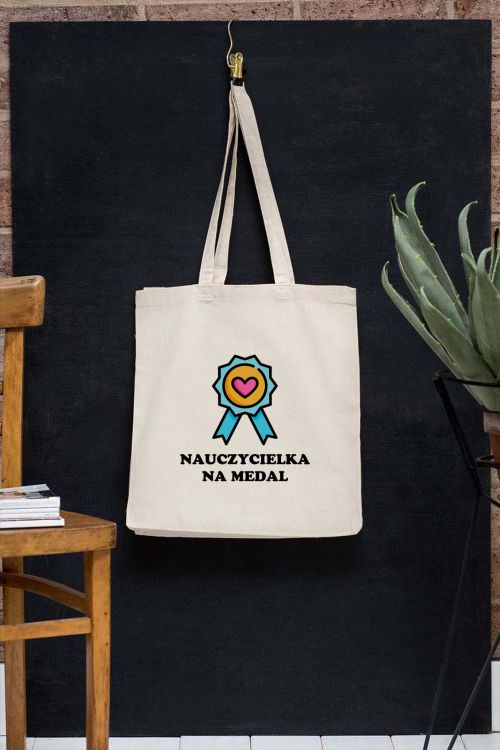 Torba Bawełniana Nauczycielka na Medal