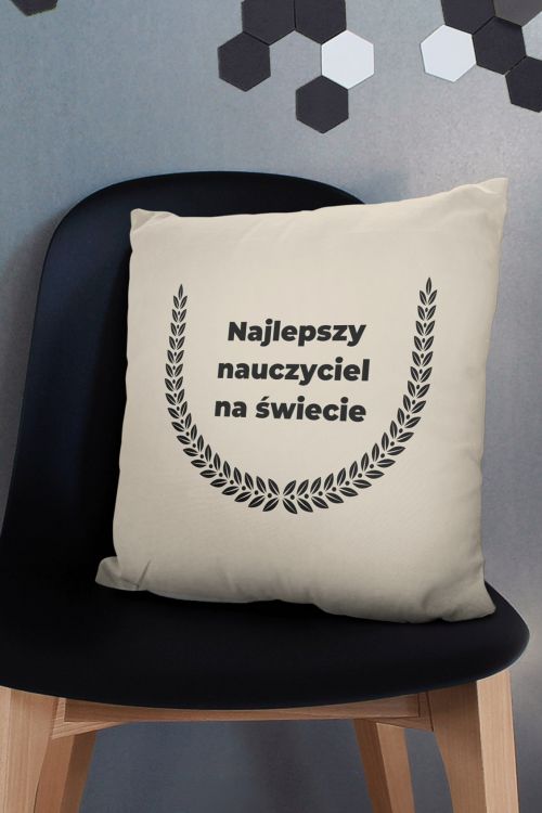Poduszka Bawełniana Canvas Laur Nauczyciel