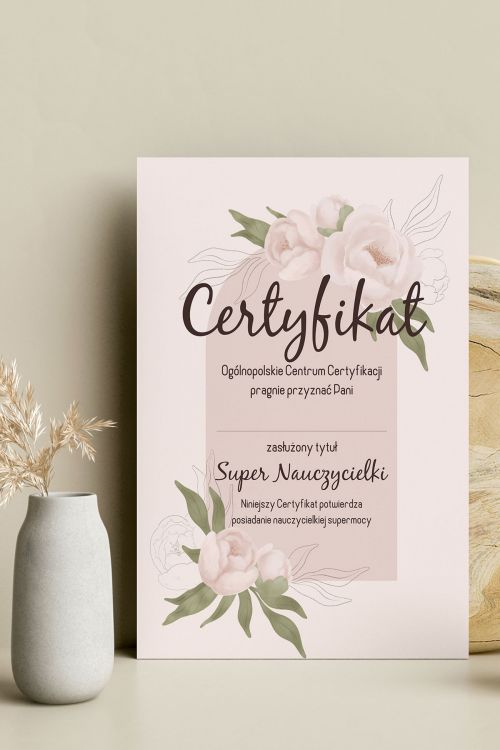 Certyfikat Super Nauczycielki