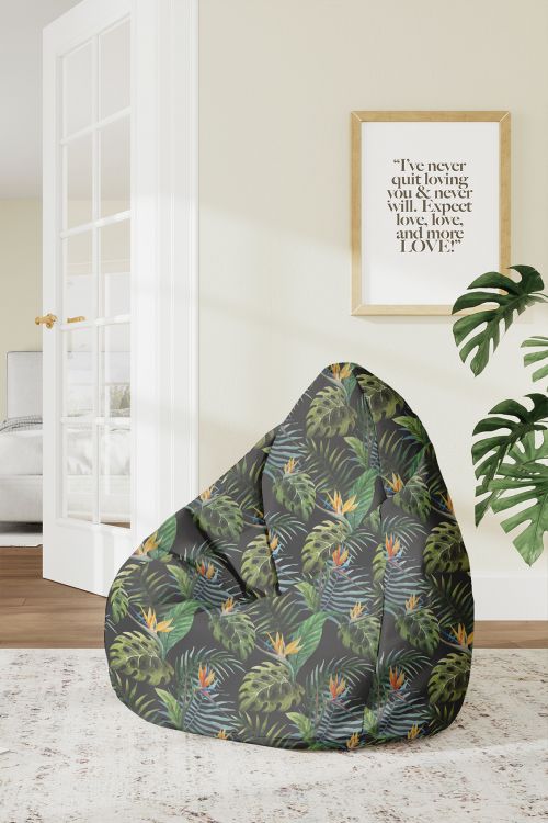 Puf Akwarela na Czarnym