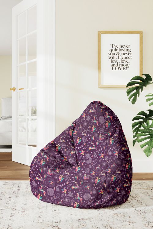 Puf Violet Christmas