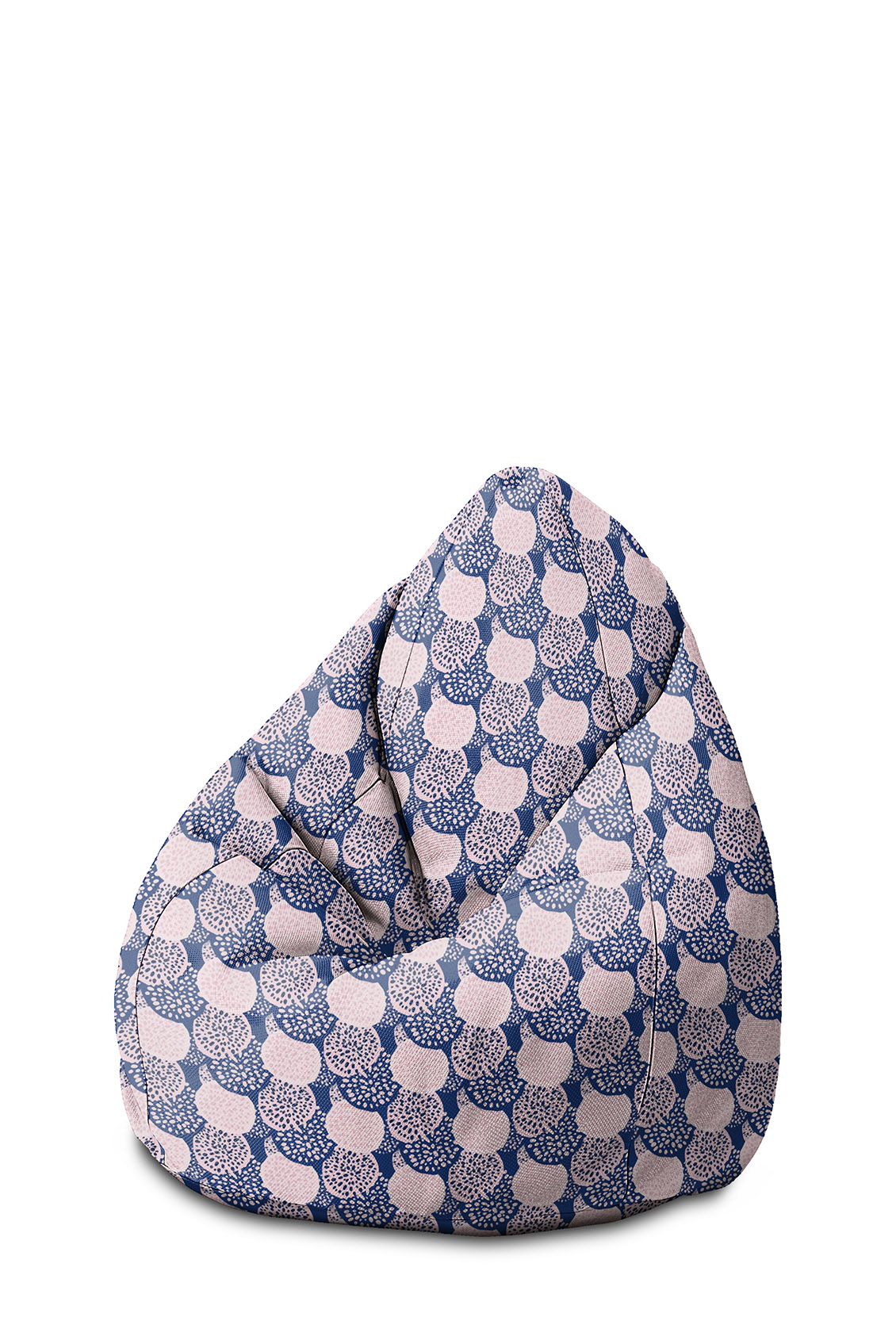 Puf Pink and Blue Geometric Ornament