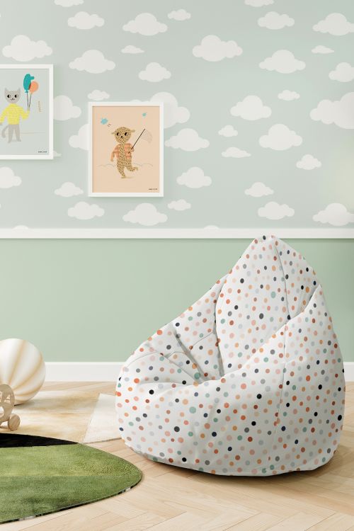 Puf dziecięcy Pastel Dots