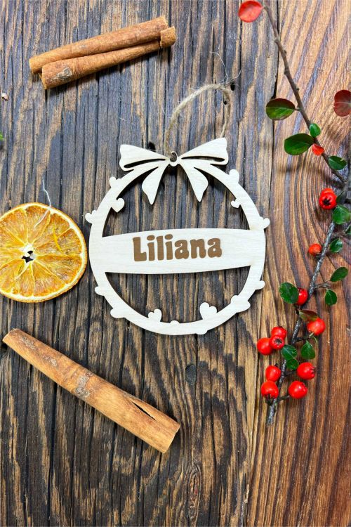 Zawieszka ze sklejki Personalizacja Serca