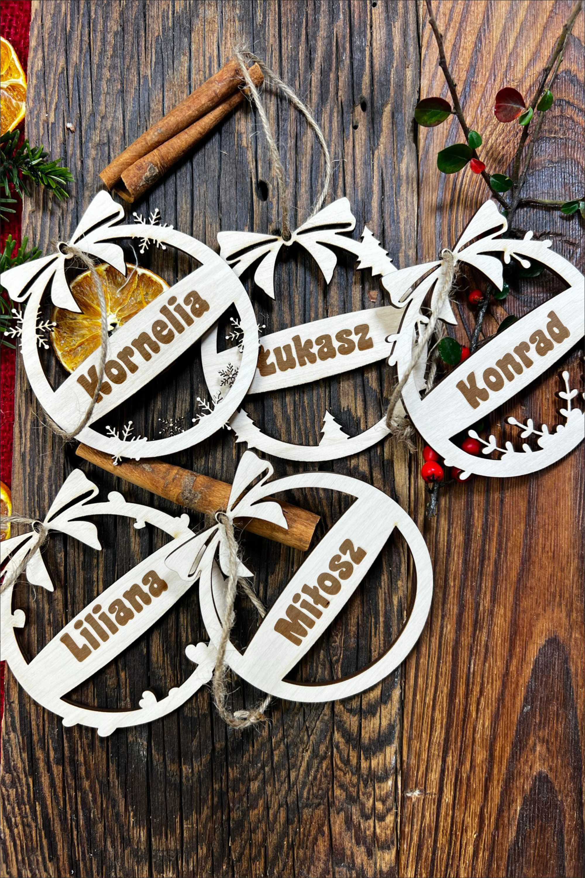 Zawieszka ze sklejki Personalizacja Basic