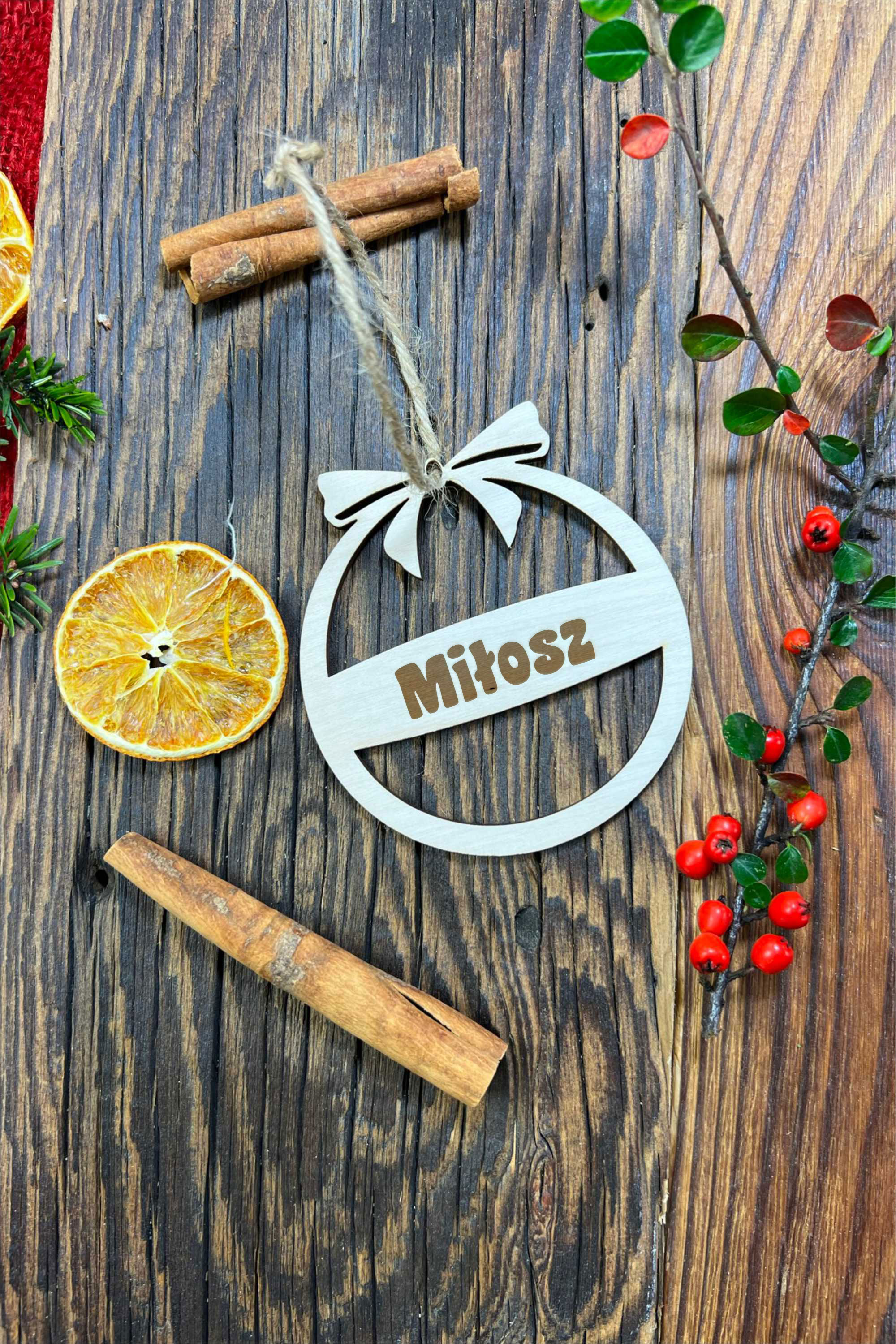 Zawieszka ze sklejki Personalizacja Basic