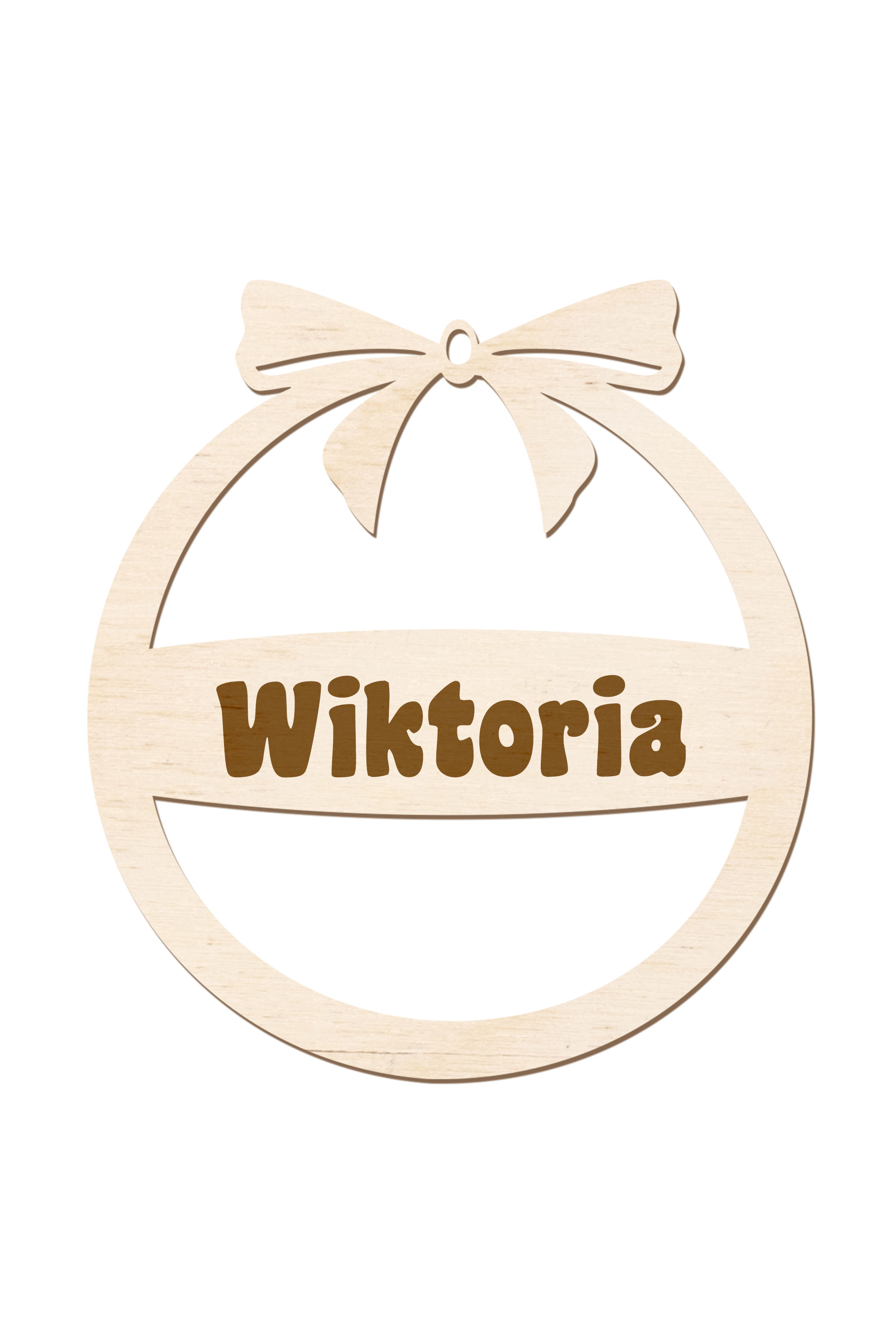 Zawieszka ze sklejki Personalizacja Basic