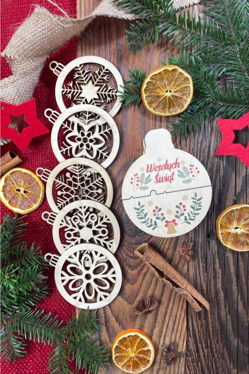 Świąteczny Box ze sklejki Christmas Bell