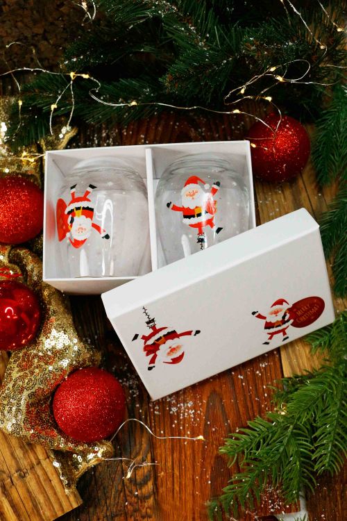 Zestaw 2 szklanek Świątecznych 